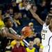 Michigan freshman Caris LeVert defends in the second half of the game against Binghamton on Tuesday. Daniel Brenner I AnnArbor.com